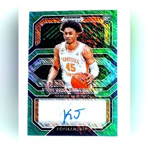 Keon Johnson Auto Rookie /5 Brooklyn Nets Tennessee Volunteers Rookie Card